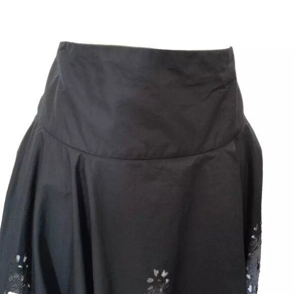 Jean Paul Gaultier Black and White A-Line Skirt - Picture 2 of 7